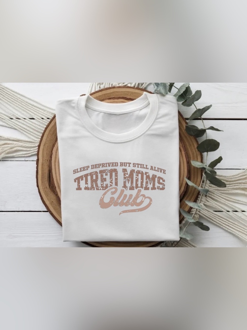 Tired Moms Club Tee | Funny Mom Shirt | Sleep Deprived Mom Graphic Tee